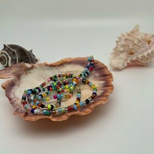 hand made Multicolor tie on Waist-beads